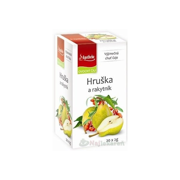 APOTHEKE PREMIER SELECTION ČAJ HRUŠKA A RAKYTNÍK, 20x2 g