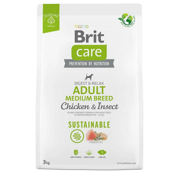 Brit Care dog Sustainable Adult Medium Breed 3kg