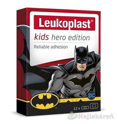 E-shop LEUKOPLAST KIDS HERO náplasť na rany, 2 veľkosti 12 ks