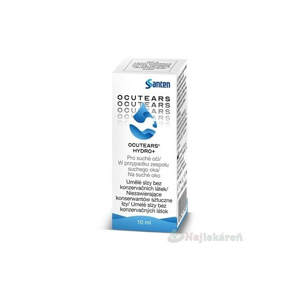 OCUTEARS HYDRO+, očný roztok bez konzervantov, 10 ml
