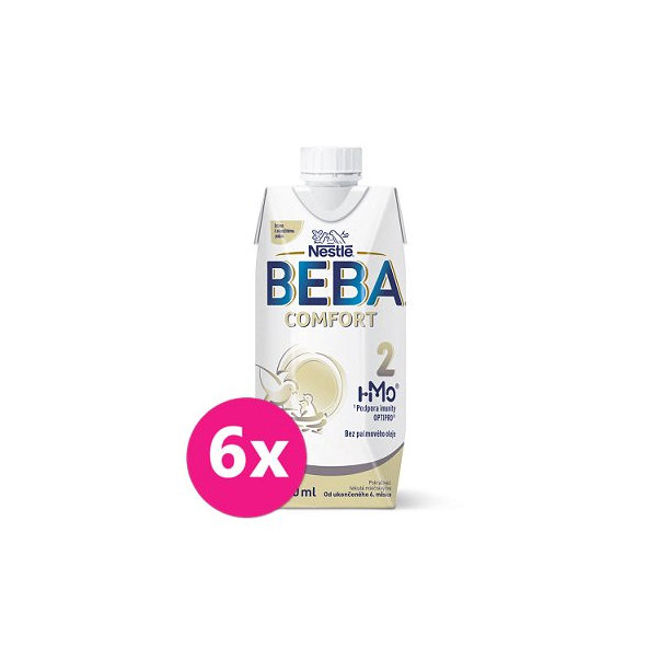 6x BEBA COMFORT HM-O 2 Mlieko pokračovacie tekuté, 500 ml