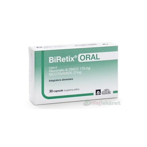 BIRETIX ORAL na aknóznu pleť, 30ks