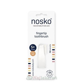 nosko fingertip toothbrush- zubná kefka na prst (od 5+m) 1ks