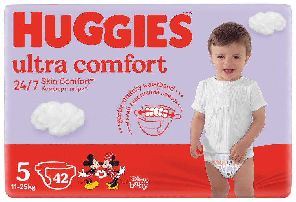 E-shop HUGGIES® Plienky jednorazové Ultra Comfort Jumbo 5 (11-25 ks), 42 ks