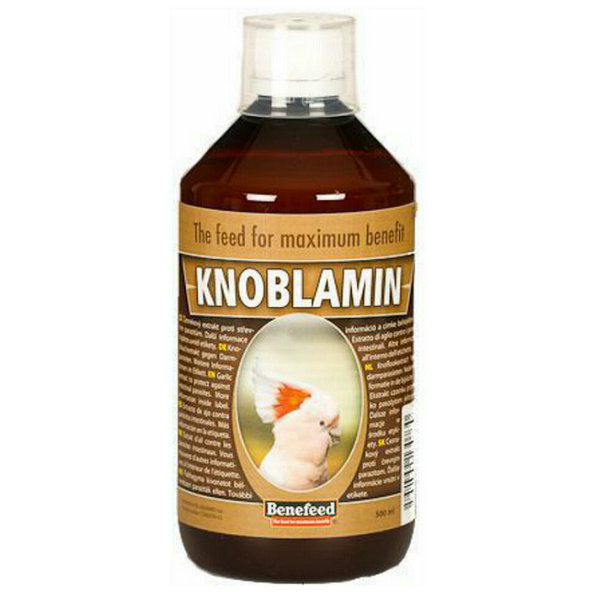 Knoblamin cesnakový extrakt proti črevným parazitom pre exotické vtáky 500ml