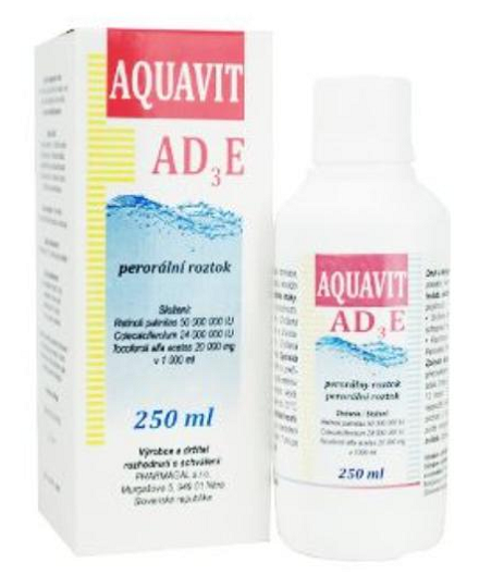 E-shop Aquavit AD3E perorálny roztok pre zvieratá 250ml