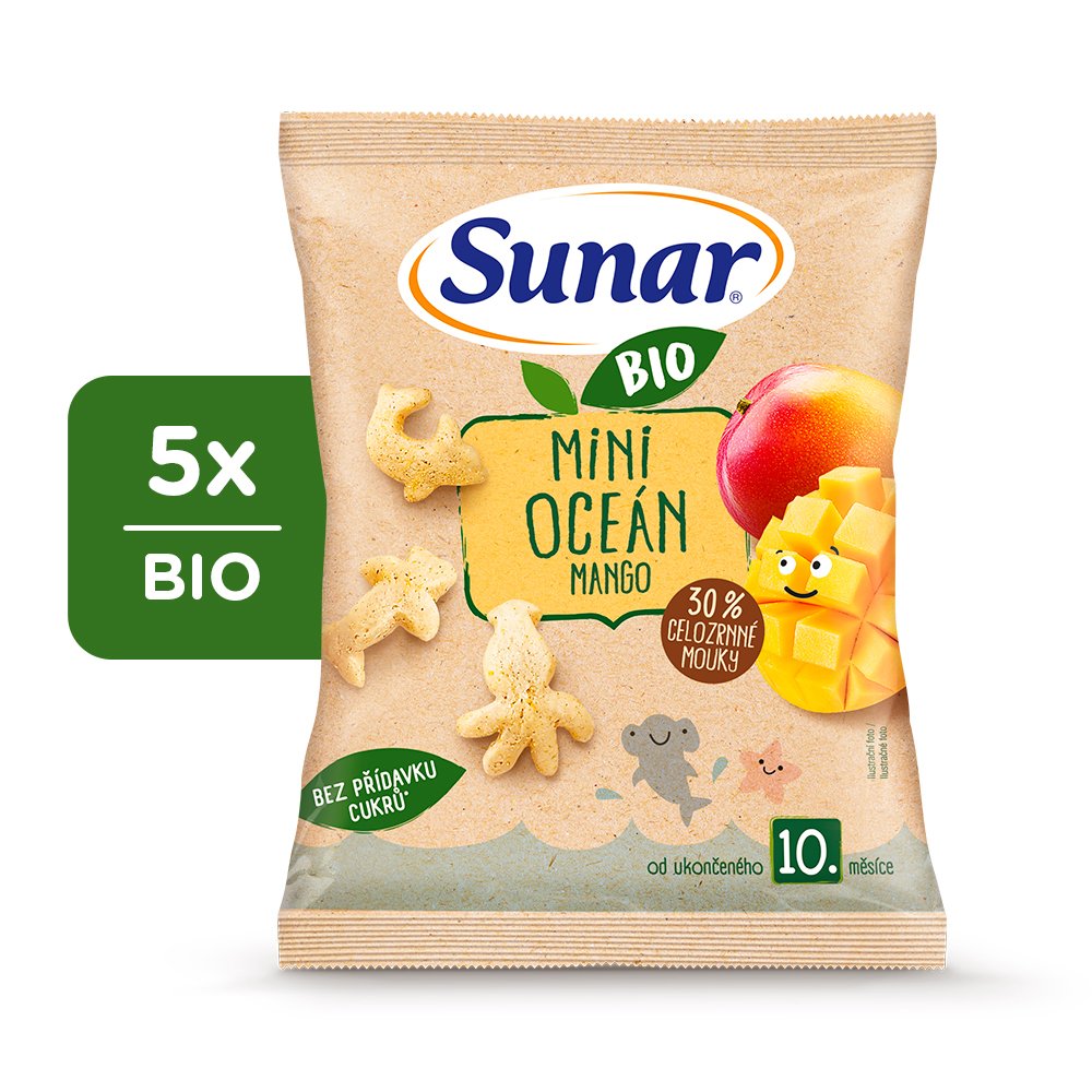E-shop 5x SUNAR BIO Chrumky Mini oceán mango 18g