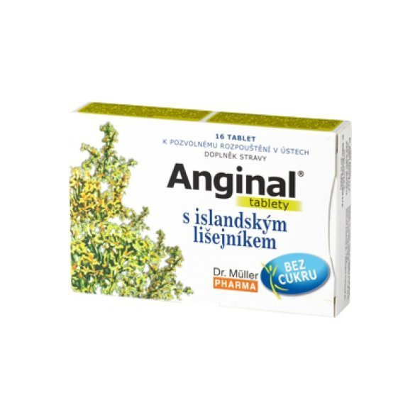 ANGINAL s islandským lišajníkom 16 tbl
