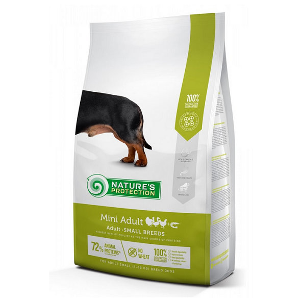 Natures Protection dog adult mini poultry - krmivo pre psy 2kg