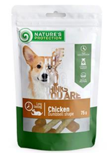 E-shop Maškrta Natures Protection Snack pre psy s kuracím mäsom 12x75g
