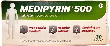 E-shop MEDIPYRIN 500 proti bolesti a horúčke 30 tbl