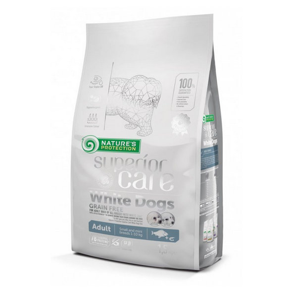 Natures Protection Superior care white dog GF adult white fish small&mini - krmivo pre psy 10kg