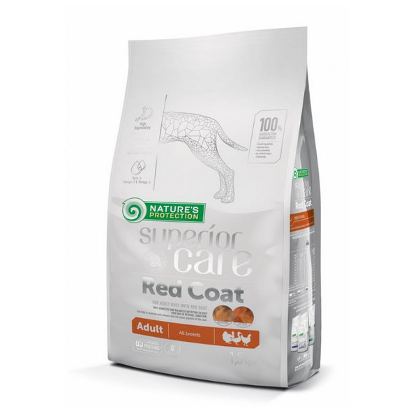 Natures Protection Superior care red dog GF adult poultry all breeds - krmivo pre psy 10kg