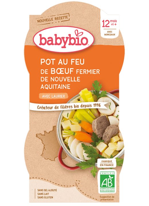 E-shop BABYBIO Menu zelenina s hovädzím mäsom (2x 200 g)