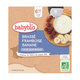 BABYBIO Mliečny dezert malina banán (4x 85 g)