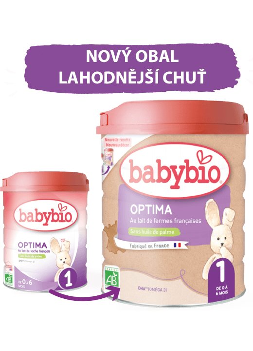 E-shop BABYBIO OPTIMA 1 dojčenské bio mlieko (800 g)