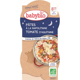 BABYBIO Večerné menu Neapolské cestoviny (2x 200 g)