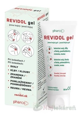 E-shop REVIDOL gel jemne hrejivý pri bolesti 100 ml