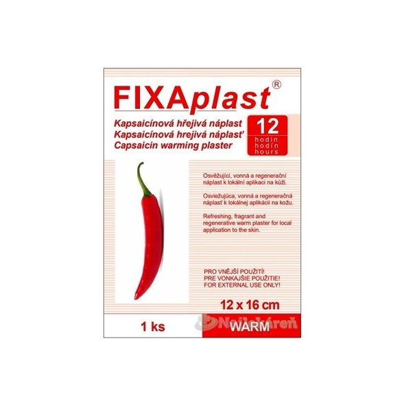 FIXAplast WARM Hrejivá relaxačná náplasť 1 ks