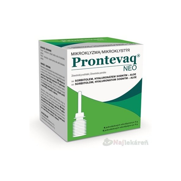 PRONTEVAQ NEO mikroklystýr na zápchu 6x9 g