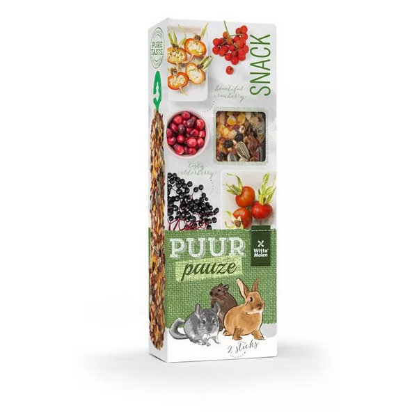 PUUR pauze sticks forest fruit - tyčinky s lesným ovocím pre hlodavce a malé cicavce 110g