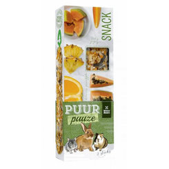 PUUR pauze sticks exotic fruit - tyčinky s exotickým ovocím pre hlodavce a malé cicavce 110g