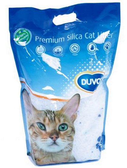 E-shop Podstielka DUVO+ pre mačky Premium silikátová citrón 5L