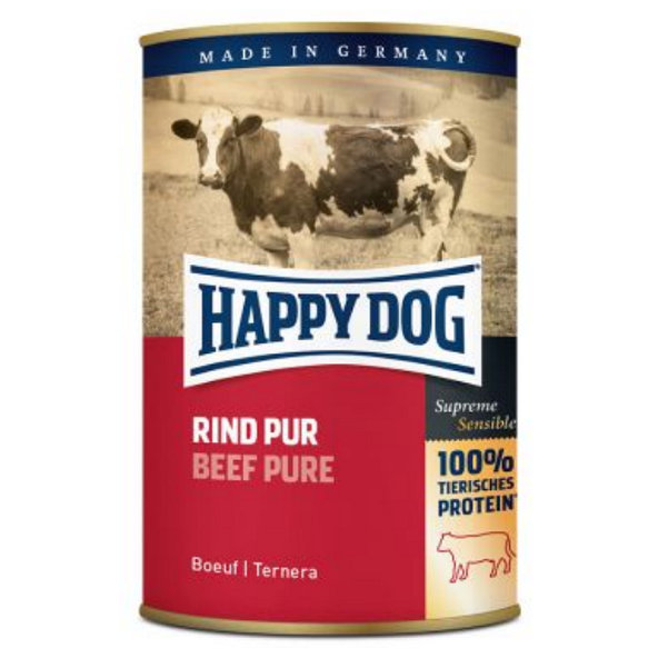 Happy Dog PREMIUM - Fleisch Pur - hovädzie mäso konzerva pre psy 400g
