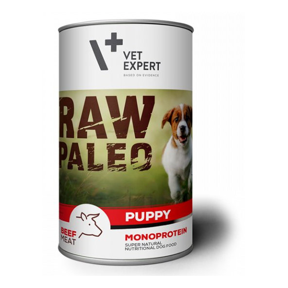 VetExpert Raw Paleo puppy beef konzerva pre šteňatá 400g