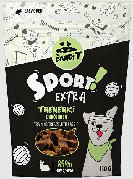 E-shop Mr. Bandit sport extra with rabbit training treats - maškrta pre psy 150g