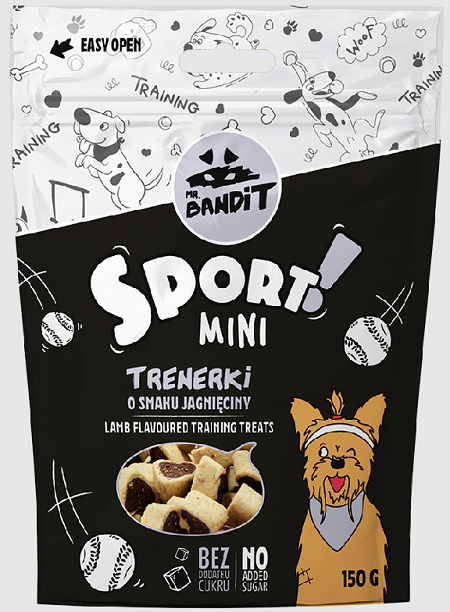 E-shop Mr. Bandit sport mini lamb flavor training treats - maškrta pre psy 150g