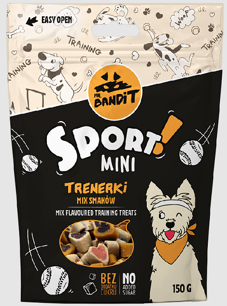 E-shop Mr. Bandit sport mini mix flavour training treats - maškrta pre psy 150g