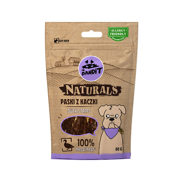 Mr. Bandit jerky duck fillet - maškrta pre psy 80g