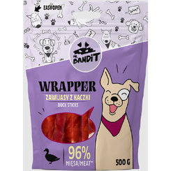 Mr. Bandit wrapper duck sticks - maškrta pre psy 500g