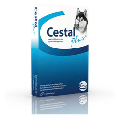 CESTAL PLUS žuvacie tablety na odčervenie psa 8tbl