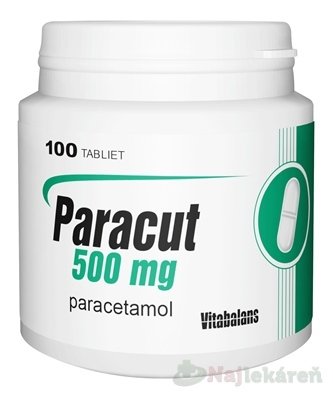 E-shop Paracut 500 mg proti bolesti a horúčke 100 tabliet