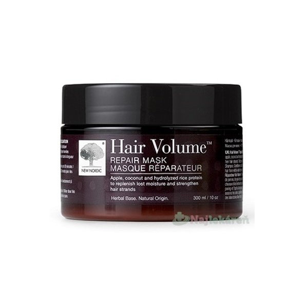 NEW NORDIC Hair Volume REPAIR MASK regeneračná maska na vlasy 300ml