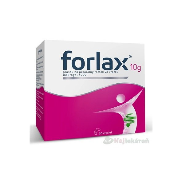 FORLAX na zápchu 10 g 20 vreciek