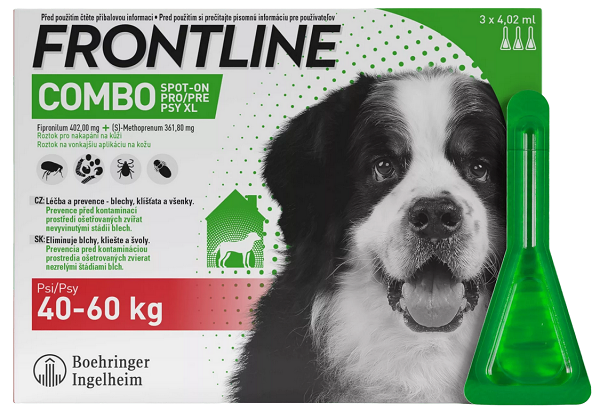 E-shop Frontline Combo Spot-on Dog XL - pipeta proti kliešťom pre psy 3 x 4,02ml