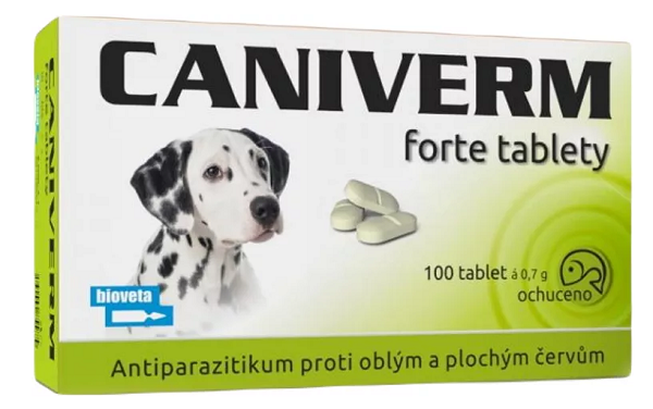 E-shop Caniverm forte - tablety na odčervenie psov 100tbl 0,7g