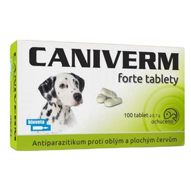 Caniverm forte - tablety na odčervenie psov 100tbl 0,7g