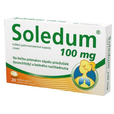 E-shop Soledum 100mg na vykašliavanie 20 kapsúl