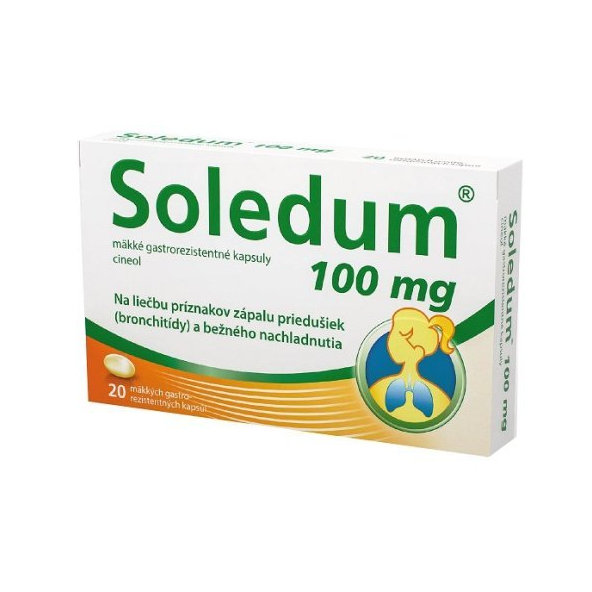 Soledum 100mg na vykašliavanie 20 kapsúl