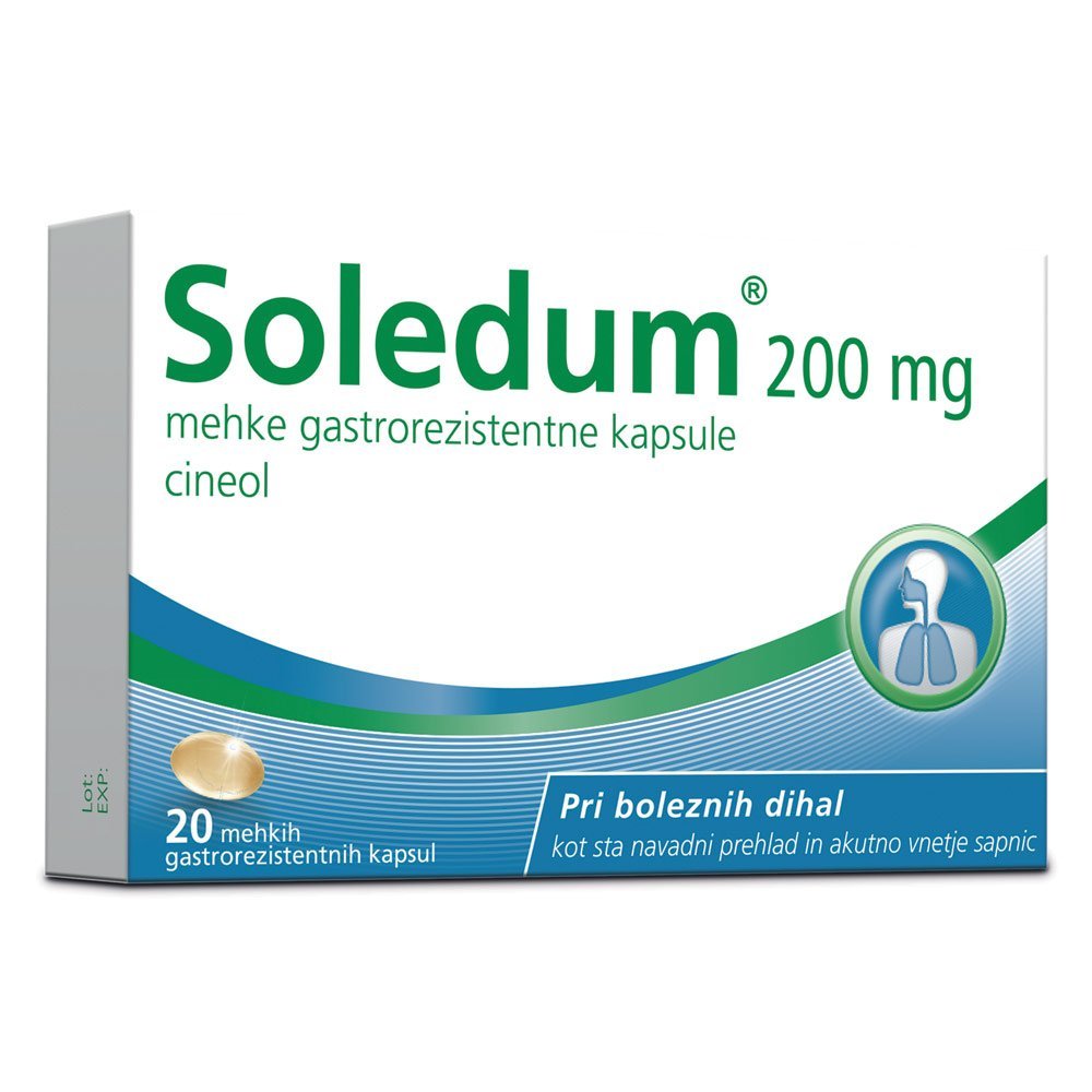 E-shop Soledum 200 mg na vykašliavanie 20 kapsúl