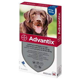 Advantix spot-on 4 x 4,0ml pipeta proti blchám a kliešťom pre psy od 25 do 40kg
