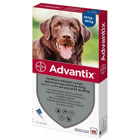 Advantix spot-on 4,0ml pipeta proti blchám a kliešťom pre psy od 25 do 40kg