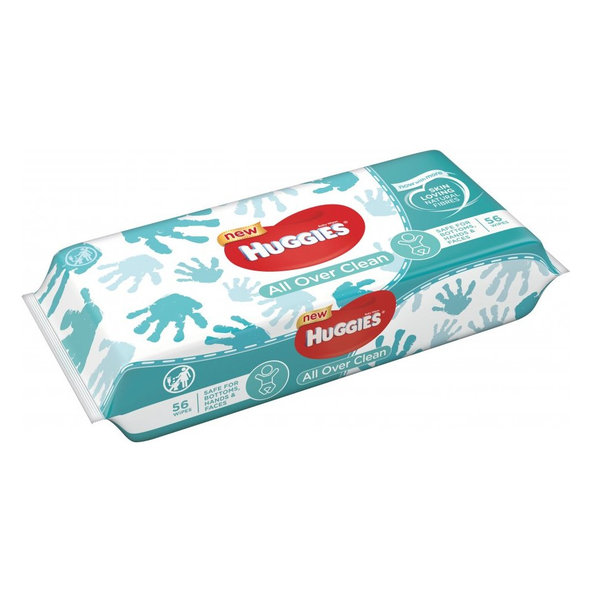 HUGGIES® Single All Over Clean Obrúsky vlhčené 56 ks