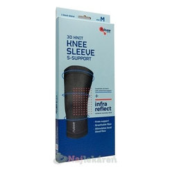 Pulsaar Active 3D Bandáž na koleno s bambusovým uhlím a germániom, veľkosť M, 1 ks