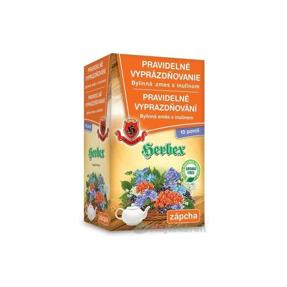 HERBEX PRAVIDELNÉ VYPRÁZDŇOVANIE, 10x6g + 10x8g
