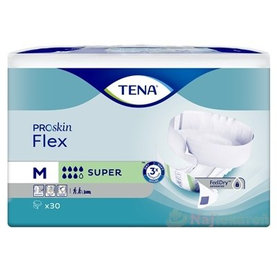 TENA Flex Super M inkontinenčné nohavičky s rýchloupevňovacím pásom 30 ks